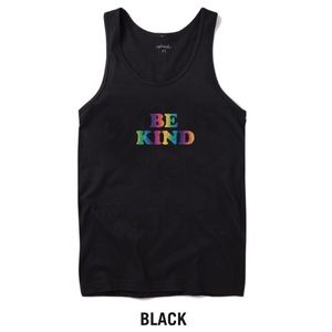 The Phluid Project Black Be Kind Printed Tank Top